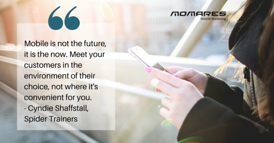 Marketing quote on mobile environment