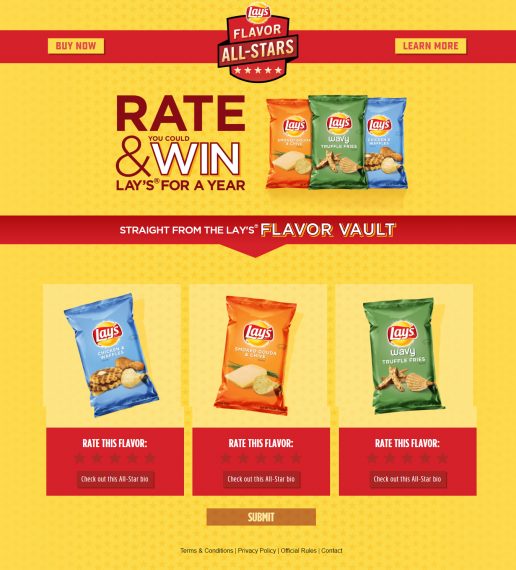 Lay's Text-To-Win Sweepstakes