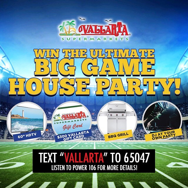 Vallarta Supermarkets Offers Big Game House Party in TexttoWin